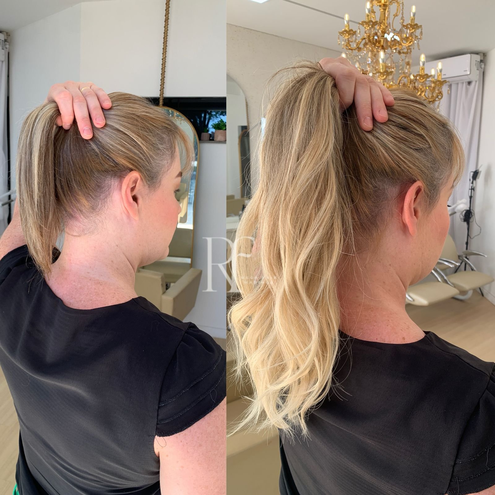 Resultado de mega hair premium em cliente real